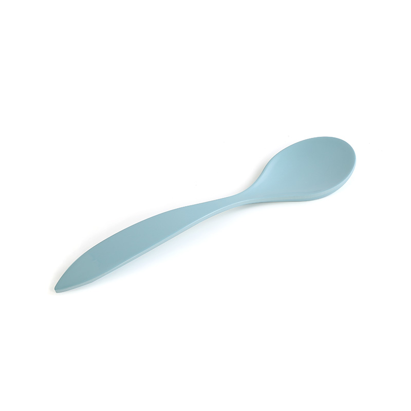 Thick Curved Handle Melamine Salad Spoon