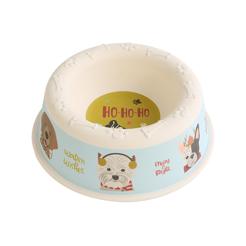 6-1/2 Dog Bowl Bamboo Powder Pet Bowl