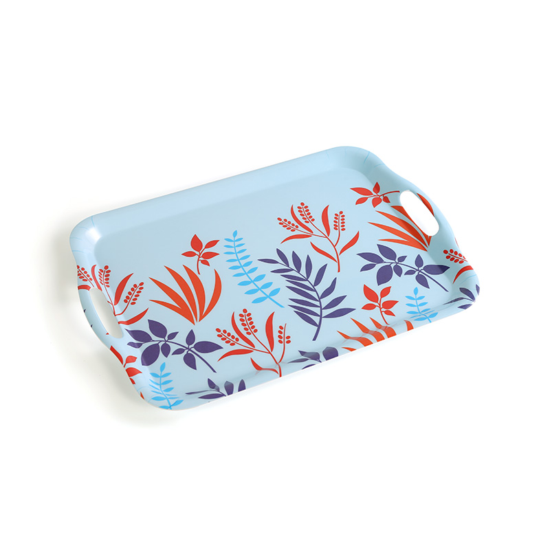 3 Piece Set Middle Eastern Style Rectangular Melamine Tray